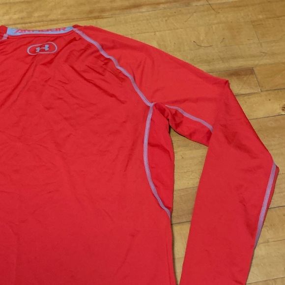 Red long sleeve men’s size large under armour compression heat gear shirt - Picture 10 of 11